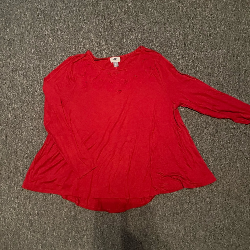 Red blouse